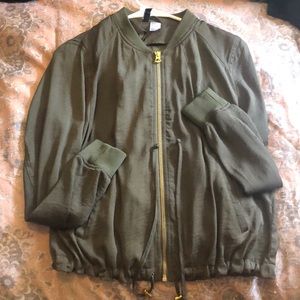 NWOTags Silk Bomber Jacket